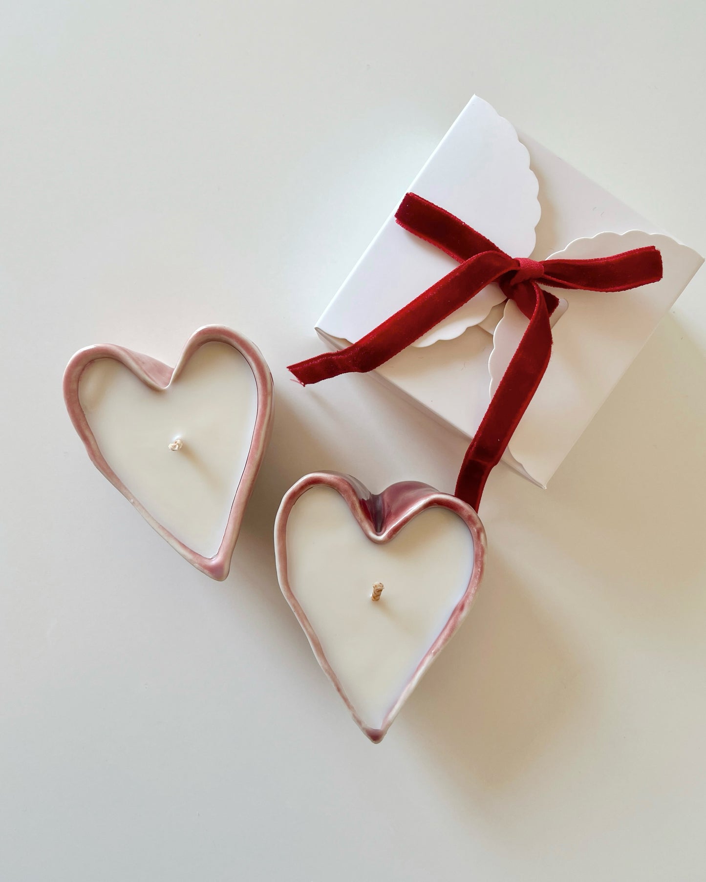 Heart Ceramic Candle