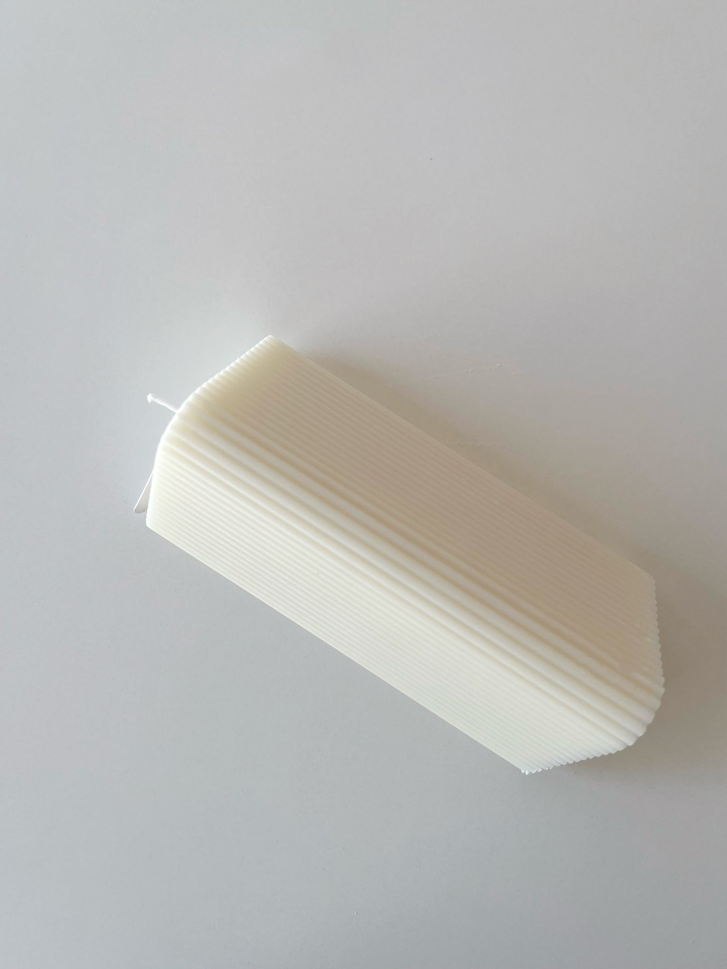 Triangular Ribbed Candle