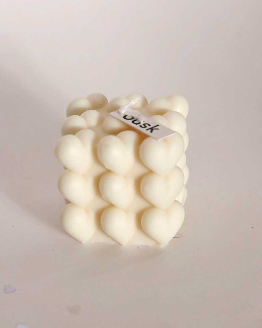 Heart Cube Candle