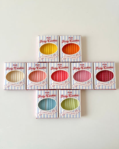 Mini Party Candles (Solid Shades)